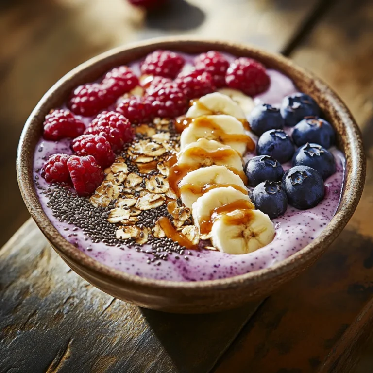 Healthy breakfast bowl with oats, berries, and yogurt